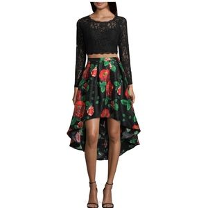 Two piece homecoming/prom dress